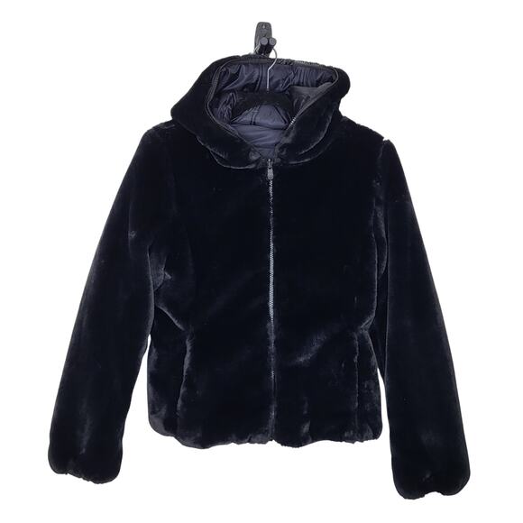 Save the Duck Reversible Puffer & Faux Fur Hoodie SKI Coat Women's Size Small - Picture 1 of 10